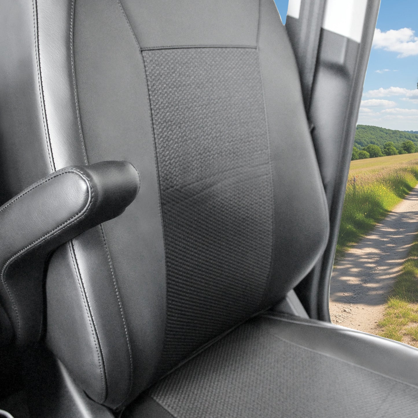 Ford Tourneo Courier Schonsitzbezug Set für Fahrer und Beifahrer (ab 10/2023)