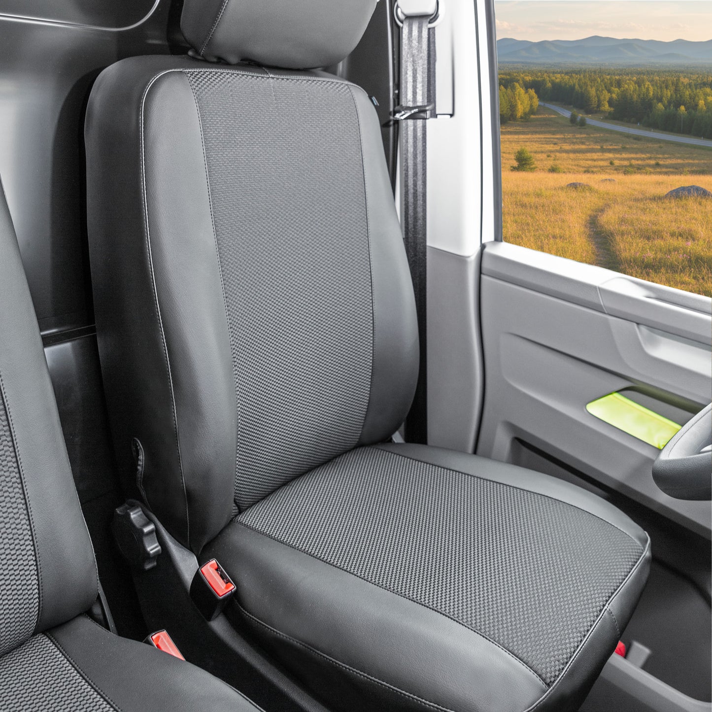 Volkswagen Transporter T6 Schonsitzbezug Set für Fahrer und Doppelbeifahrer (ab 2016)