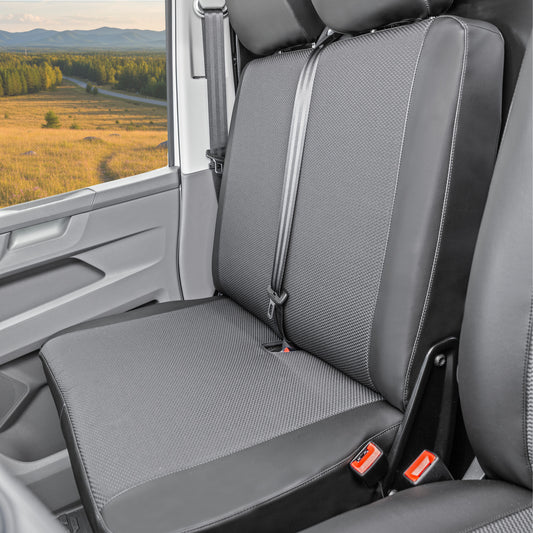 Volkswagen Transporter T6 Schonsitzbezug Set für Fahrer und Doppelbeifahrer (ab 2016)